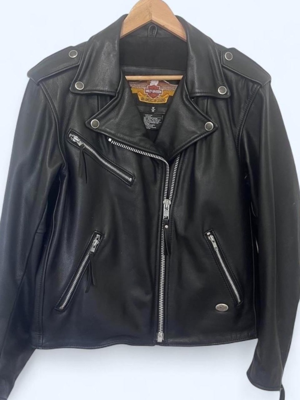 Harley Davidson Leather Moto Jacket Women’s M